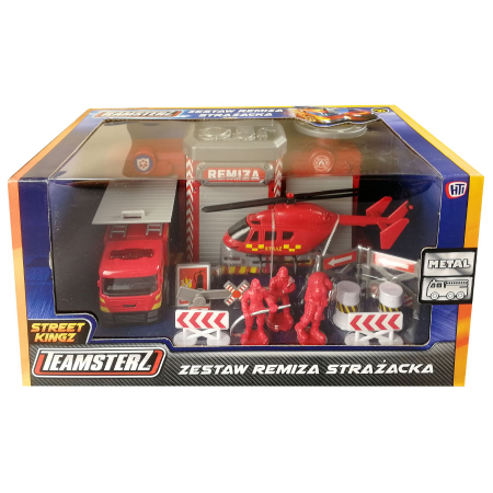 Remiza Strażacka Wóz Strażacki Figurki Teamsterz